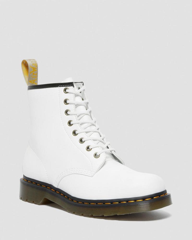 Dr Martens Vegan 1460 Kemble Veterlaarzen Dames Wit | NL 556EBC